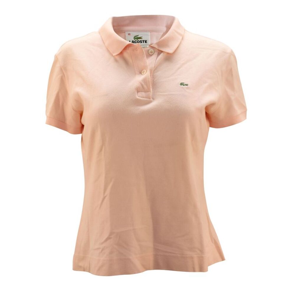 Lacoste Short Sleeve Polo Shirt in Pink Cotton
